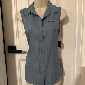 NWT Lightweight travel trek Shirt Blouse XS Eddie Bauer